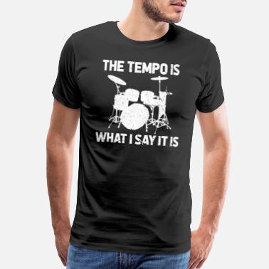 Mens T-Shirts Drummer Dog Printed 